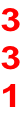 3 3 1