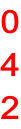 0 4 2